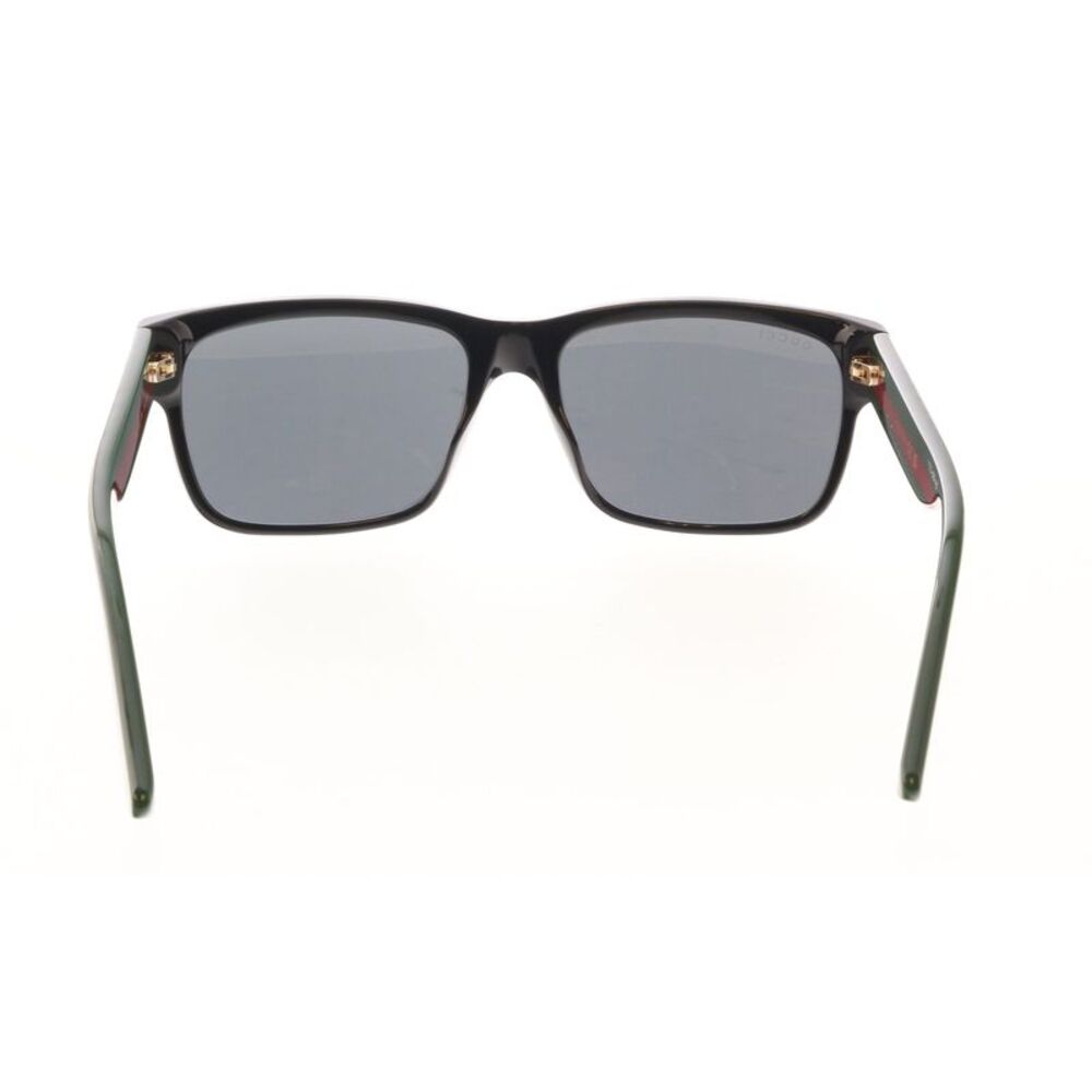 Gucci GG0340S-006 Rectangle Frame Sunglasses with Green-Red Detail - Picture 5 of 5